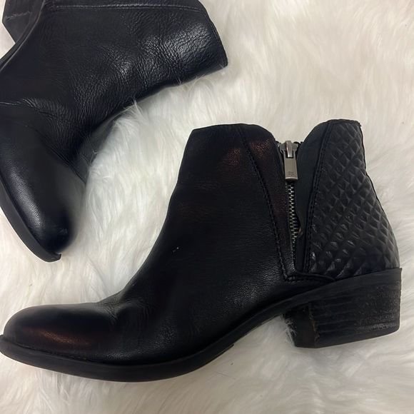 Lucky Brand Womens Black Ankle Boots Size 7.5M - Picture 3 of 9